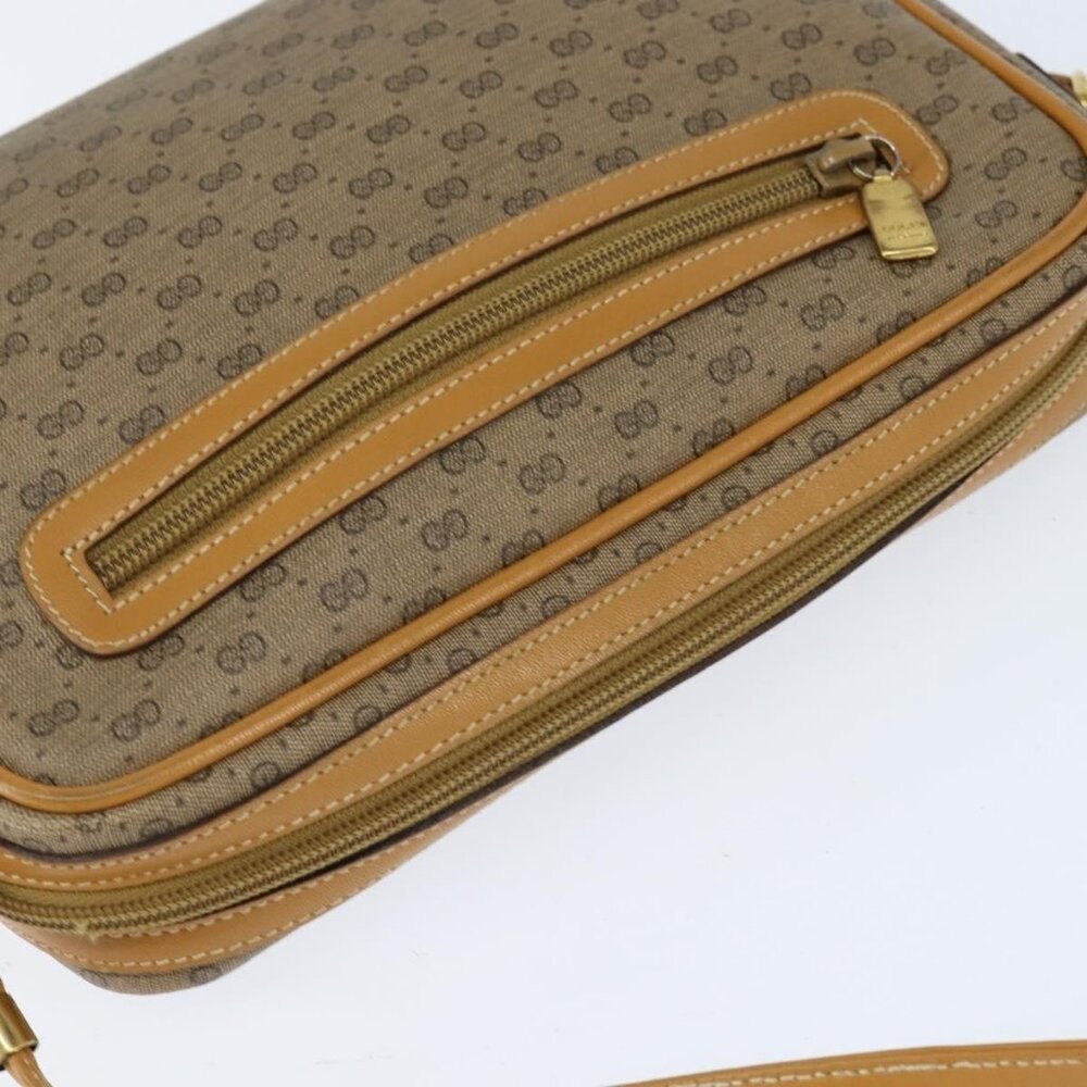 Authentic GUCCI Micro GG Supreme Shoulder Bag PVC Beige Gold 007 39 0014 - Picture 13 of 16